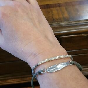 Elegant Silver and Gold Bracelet